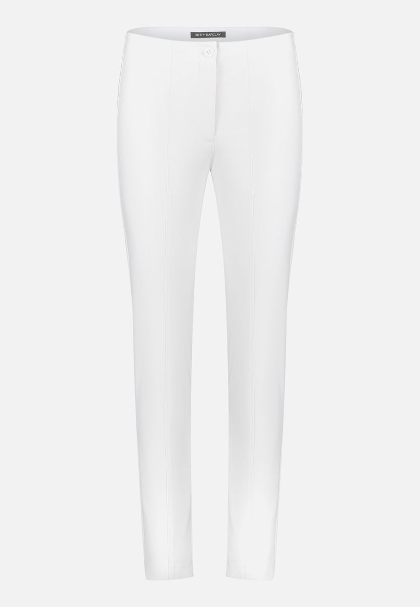 Schlanke Mid-Waist Hose