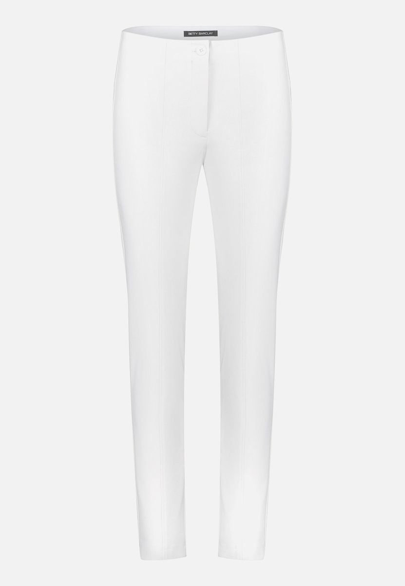 Schlanke Mid-Waist Hose
