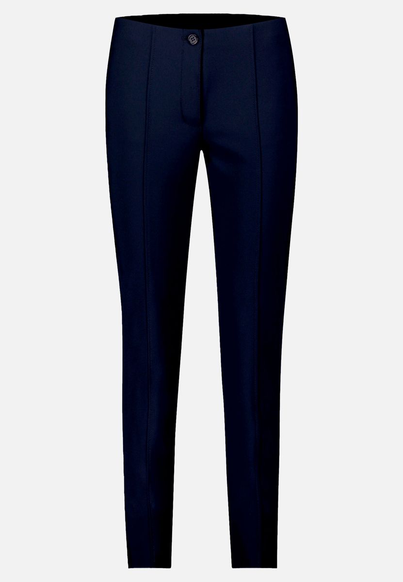 Schlanke Mid-Waist Hose