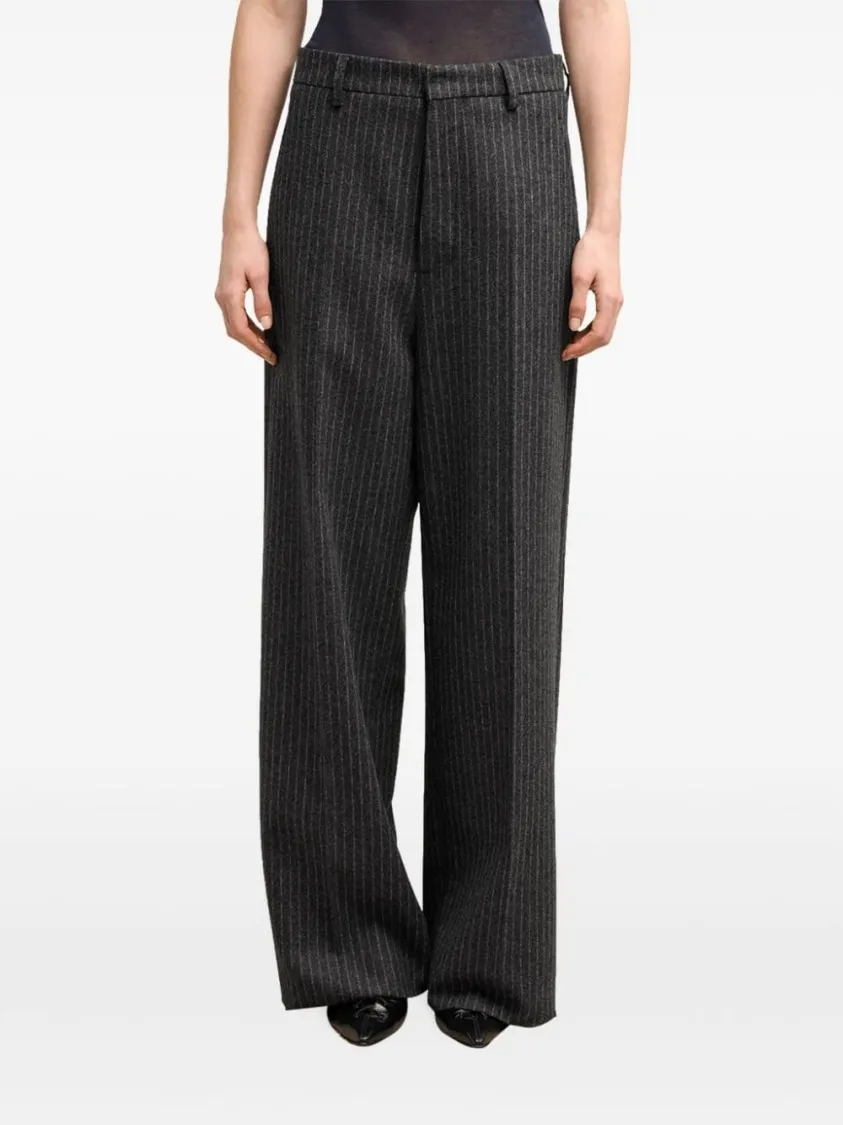 AMI Paris - Grey Pinstriped Tailored Trousers - Größe 42 - grau