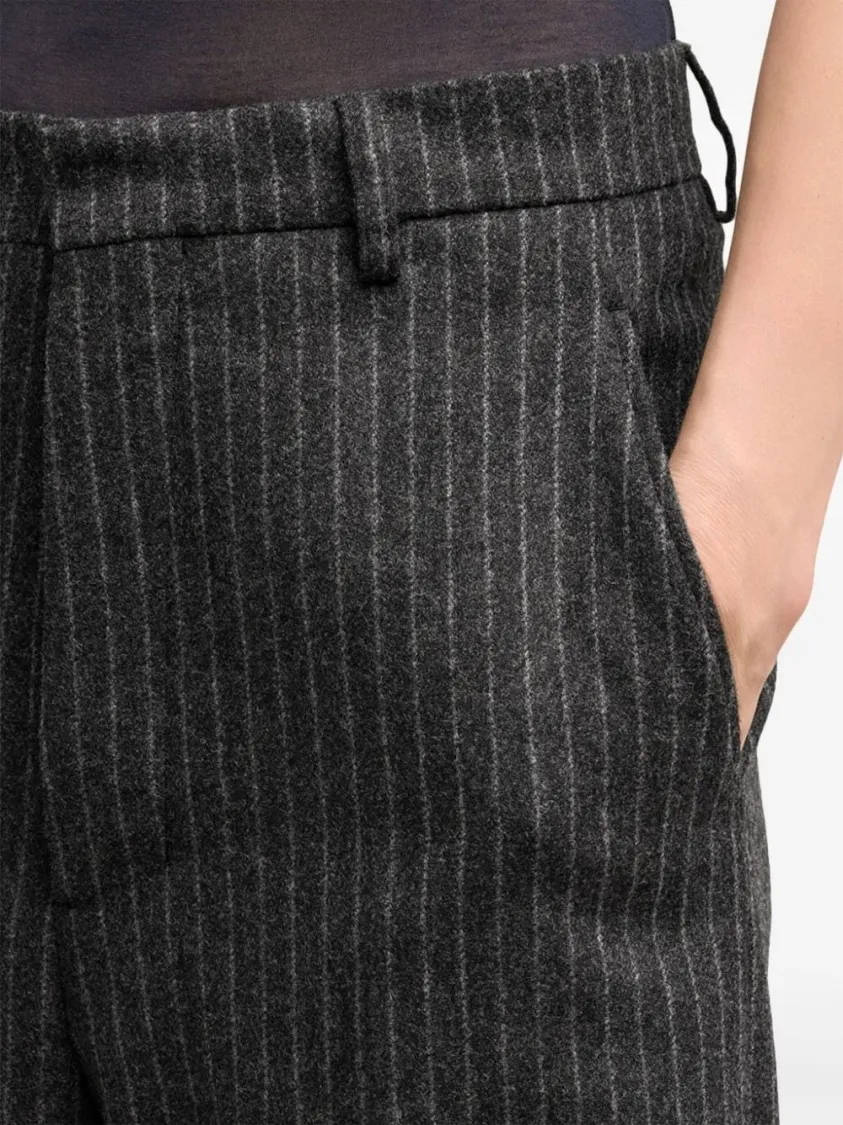 AMI Paris - Grey Pinstriped Tailored Trousers - Größe 42 - grau