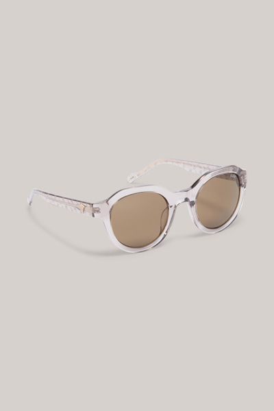 Sonnenbrille in Braun/Transparent