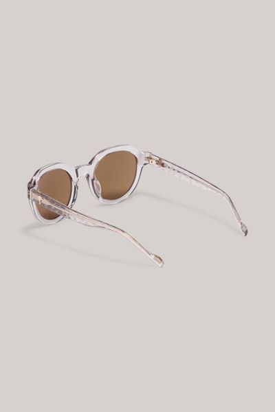 Sonnenbrille in Braun/Transparent
