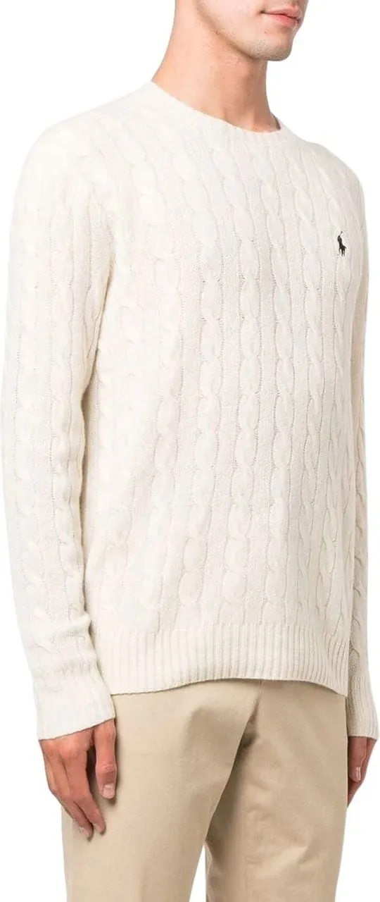 Ralph Lauren - Polo Trui Wit - Größe XL - weiß