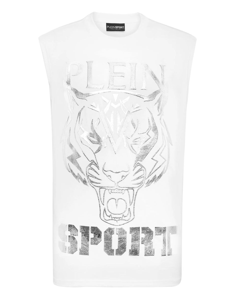 Plein Sport - Tanktop Tiger - Größe 3XL - weiß