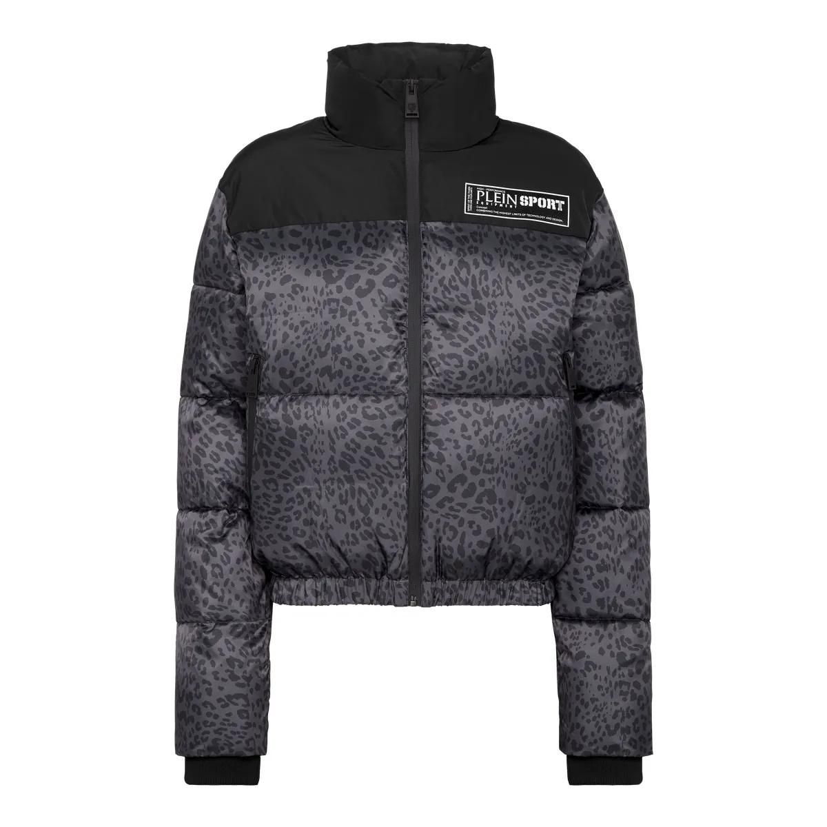 Plein Sport - Winterjacke Leopard - Größe L - schwarz