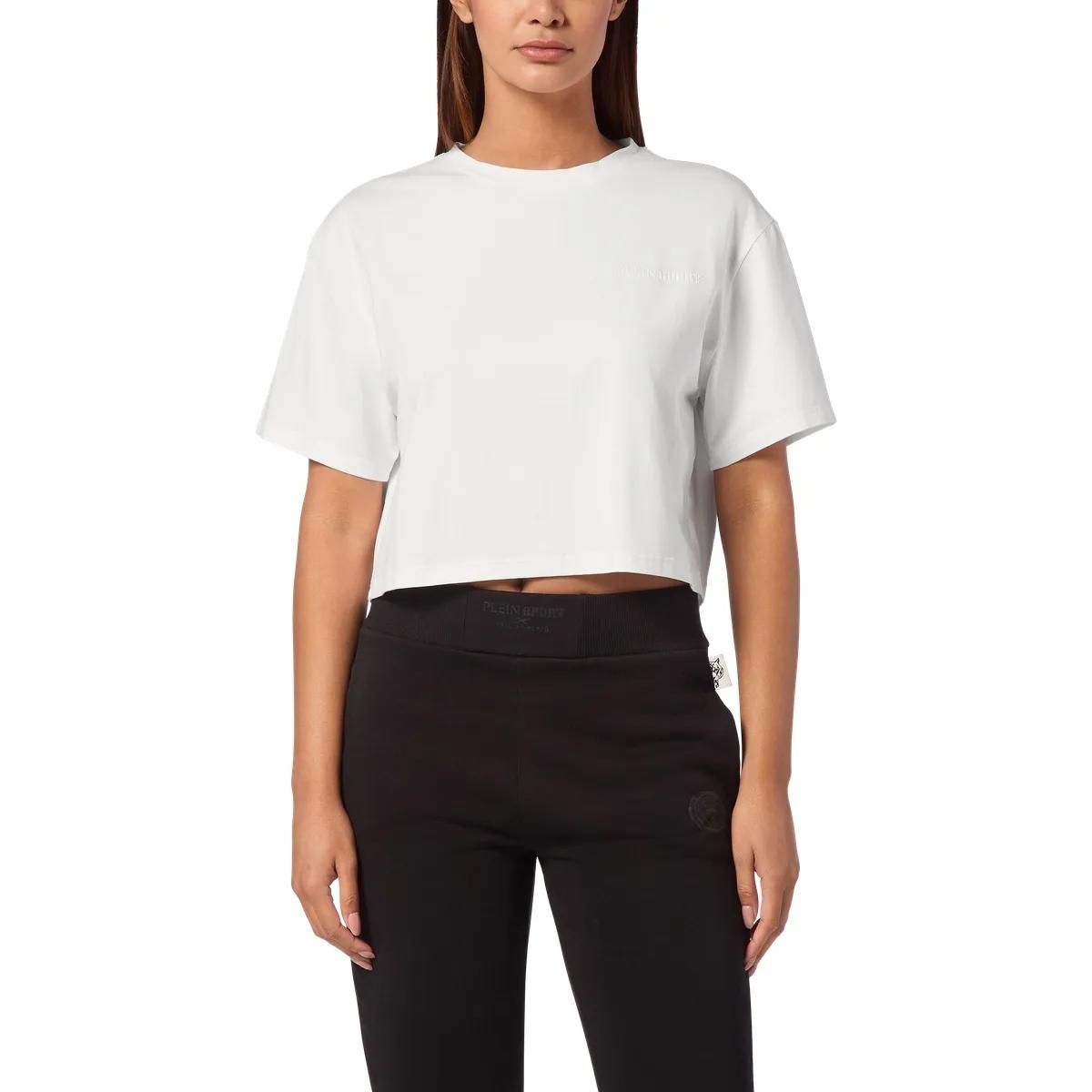 Plein Sport - T-Shirt - Größe L - weiß