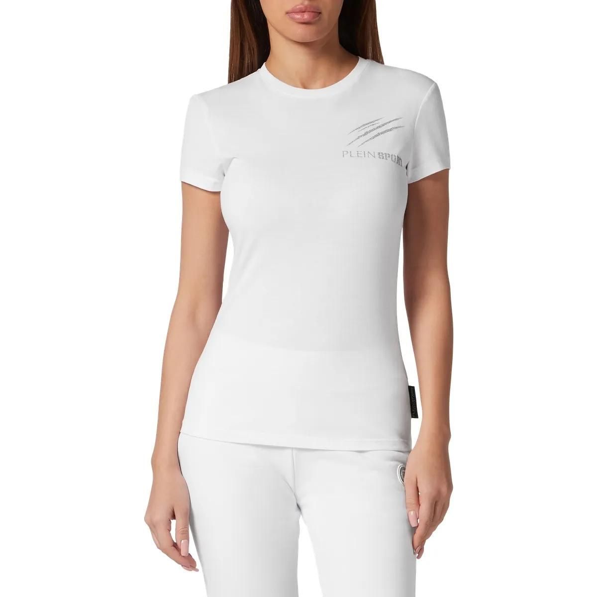 Plein Sport - T-Shirt Sexy Pure Basic - Größe S - weiß