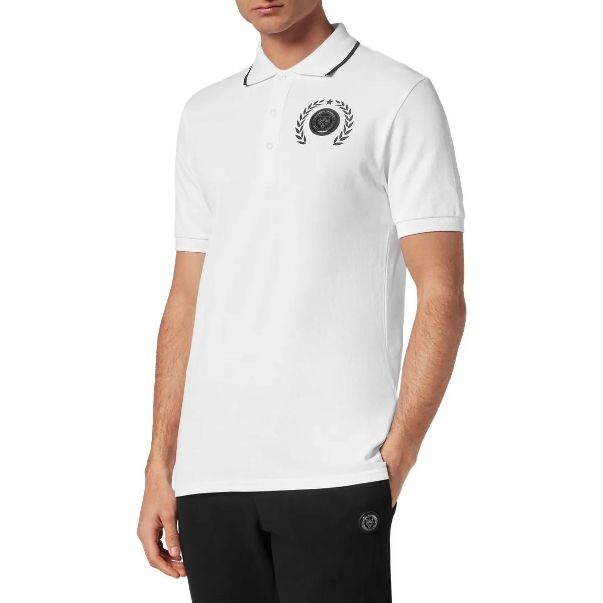 Plein Sport - Poloshirt Carbon Tiger - Größe 3XL - weiß