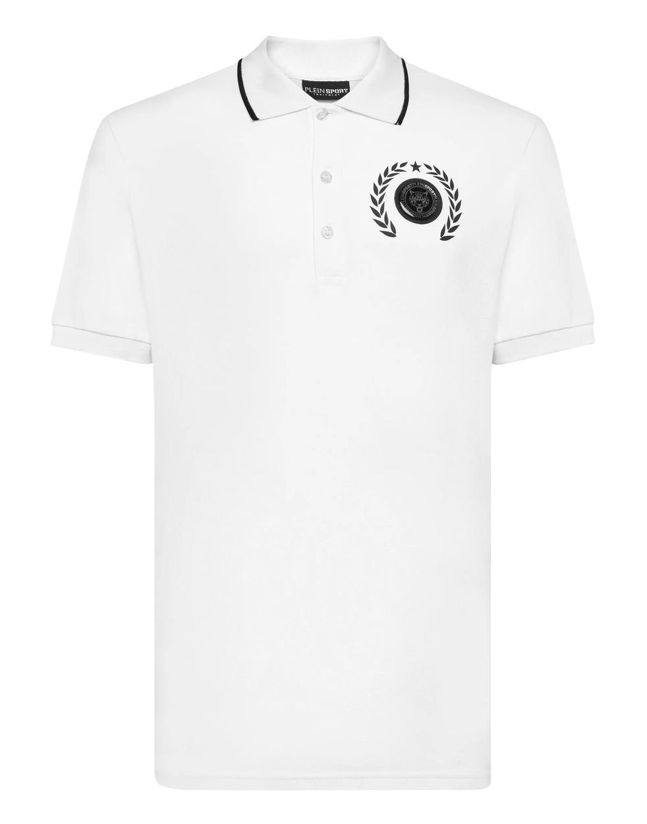 Plein Sport - Poloshirt Carbon Tiger - Größe 3XL - weiß