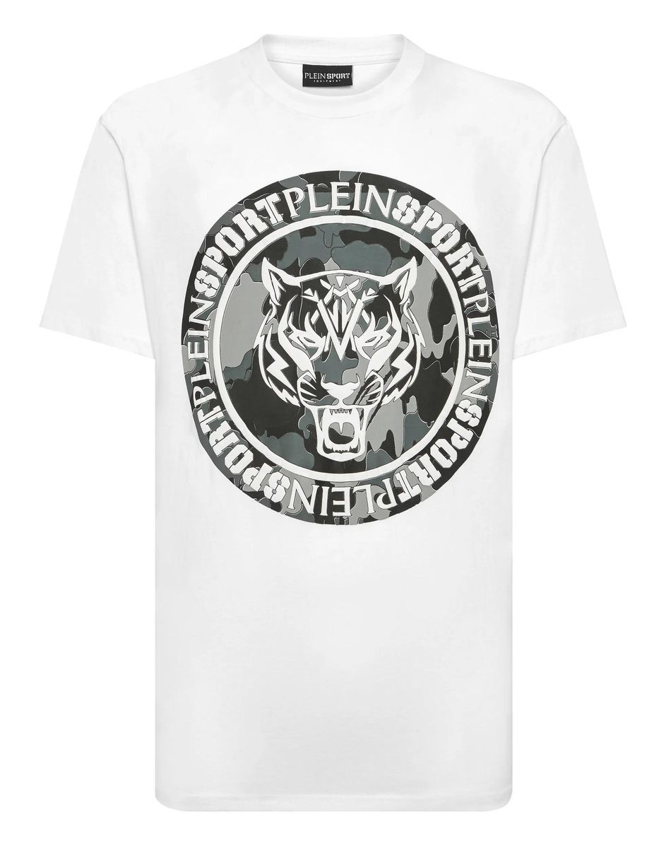 Plein Sport - T-Shirt Carbon Tiger - Größe 3XL - weiß