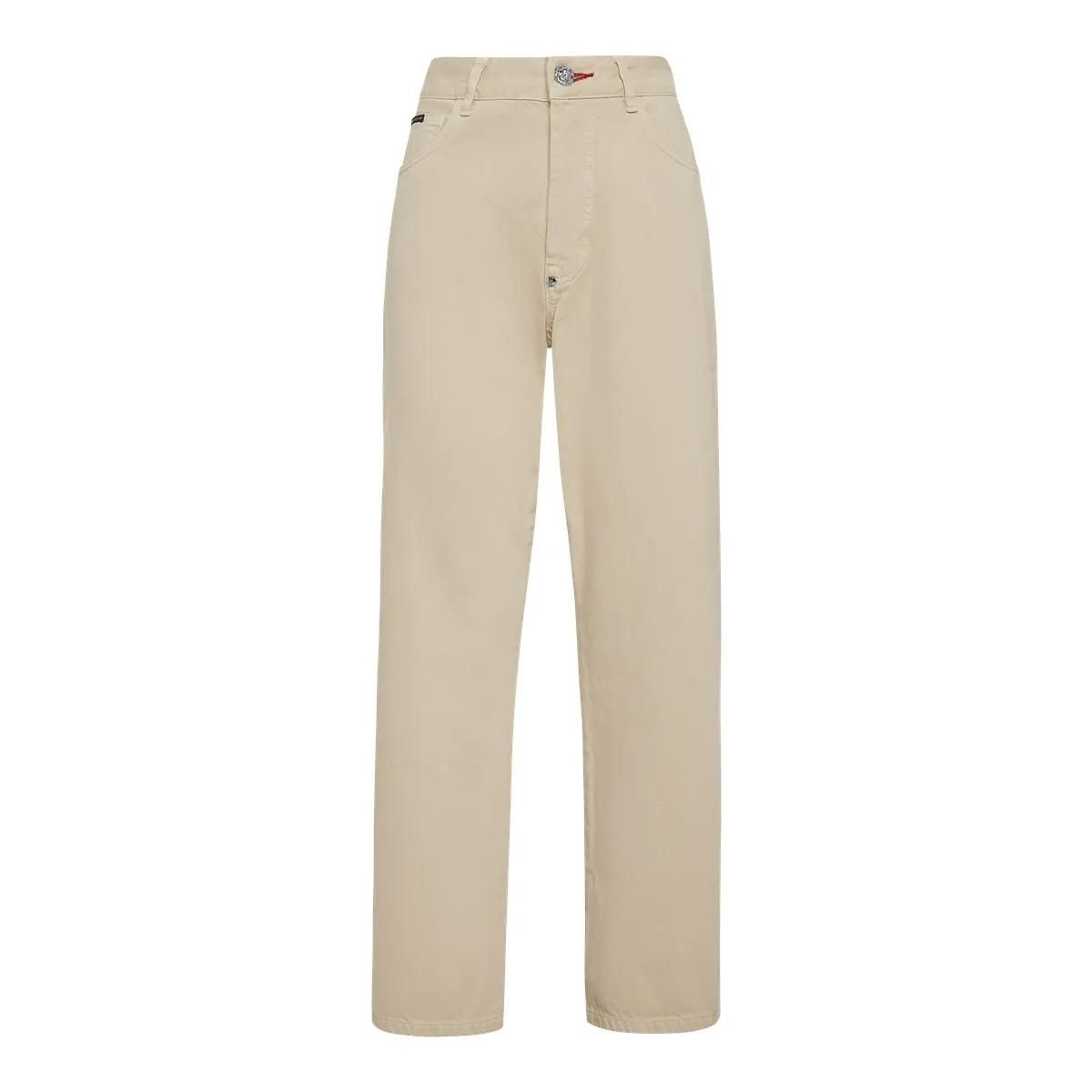 Philipp Plein - Jeans Loose Fit Iconic Plein - Größe 25 - beige