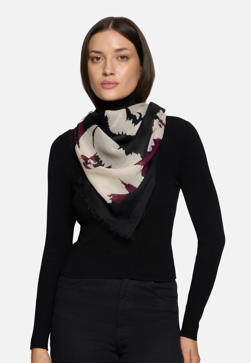 Modisches Damen-Tuch mit Blumenprint