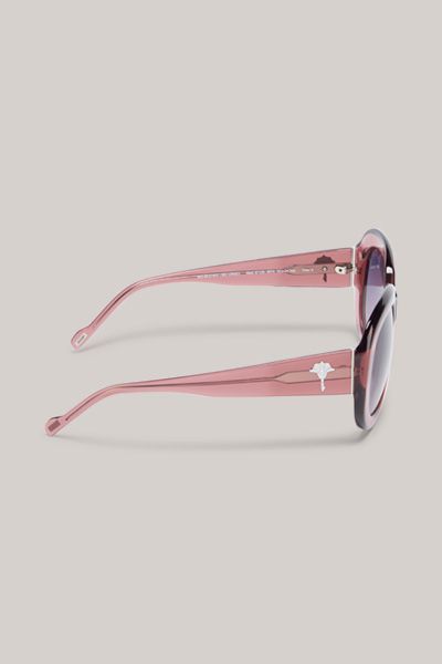 Sonnenbrille in Violett/Rosa