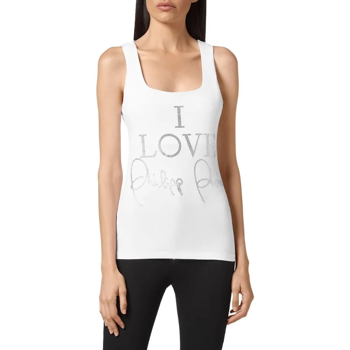 Philipp Plein - Tanktop - Größe L - weiß