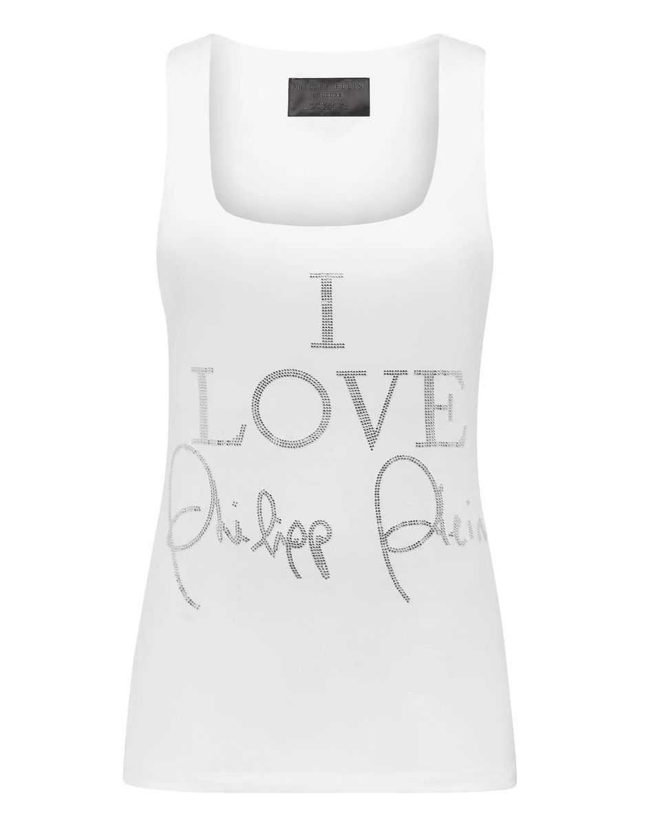 Philipp Plein - Tanktop - Größe L - weiß