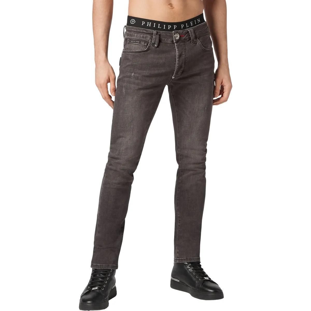 Philipp Plein - Jeans Regular Fit - Größe 30 - grau