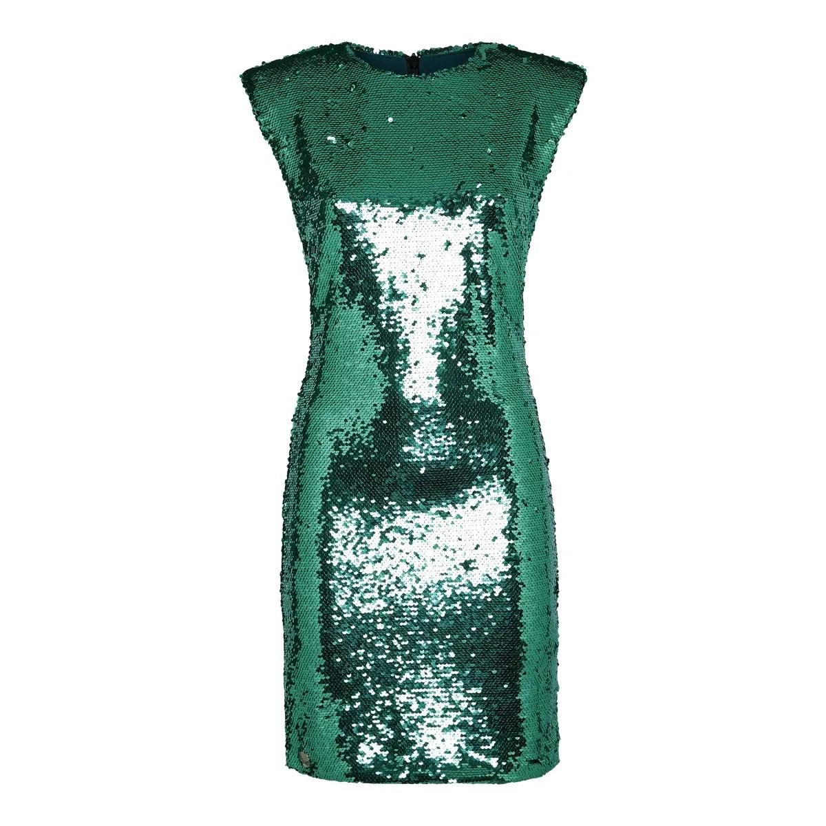 Philipp Plein - Kleid Mit Schmucksteinen - Größe L - grün