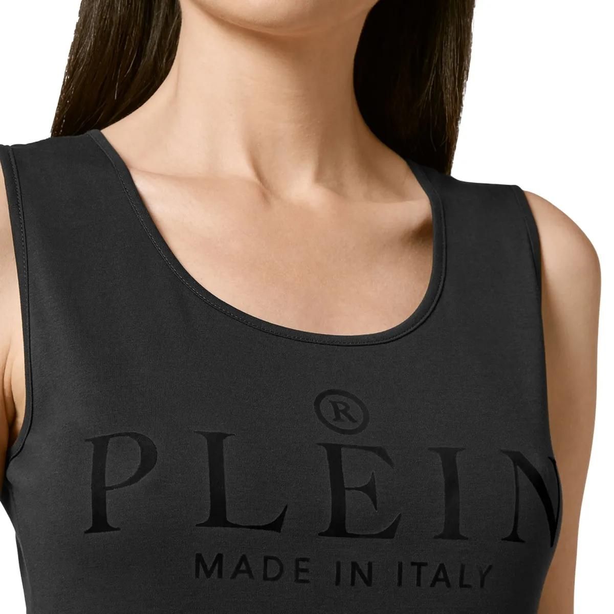 Philipp Plein - Tanktop Iconic Plein - Größe L - creme