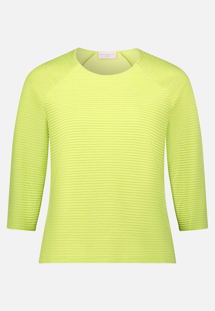 Strukturiertes Strickoberteil mit Raglanärmeln