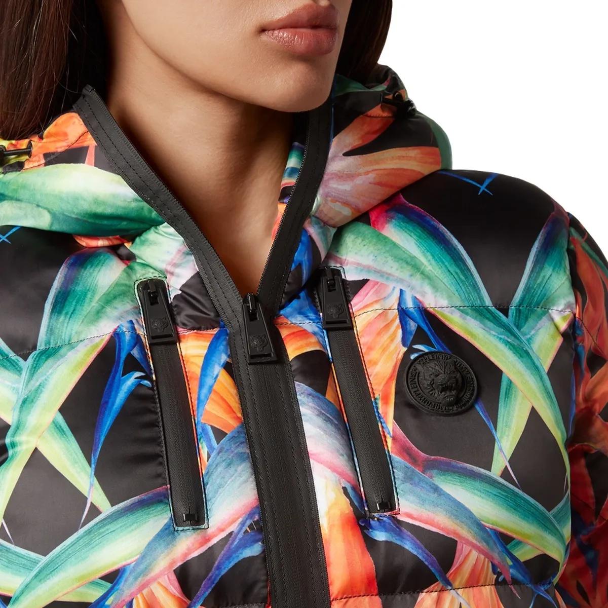 Plein Sport - Jacke Flowers - Größe L - schwarz