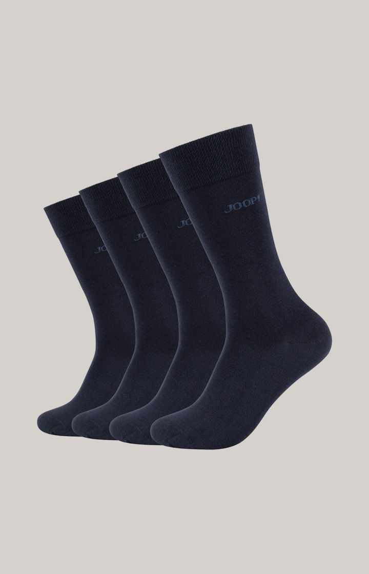 JOOP! Marineblaue Socken 4er-Pack Bio-Baumwollmischung Unisex