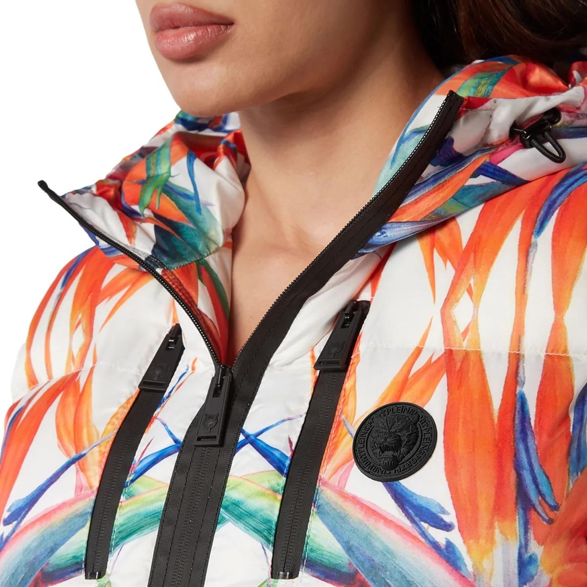 Plein Sport - Weste Flowers - Größe L - weiß