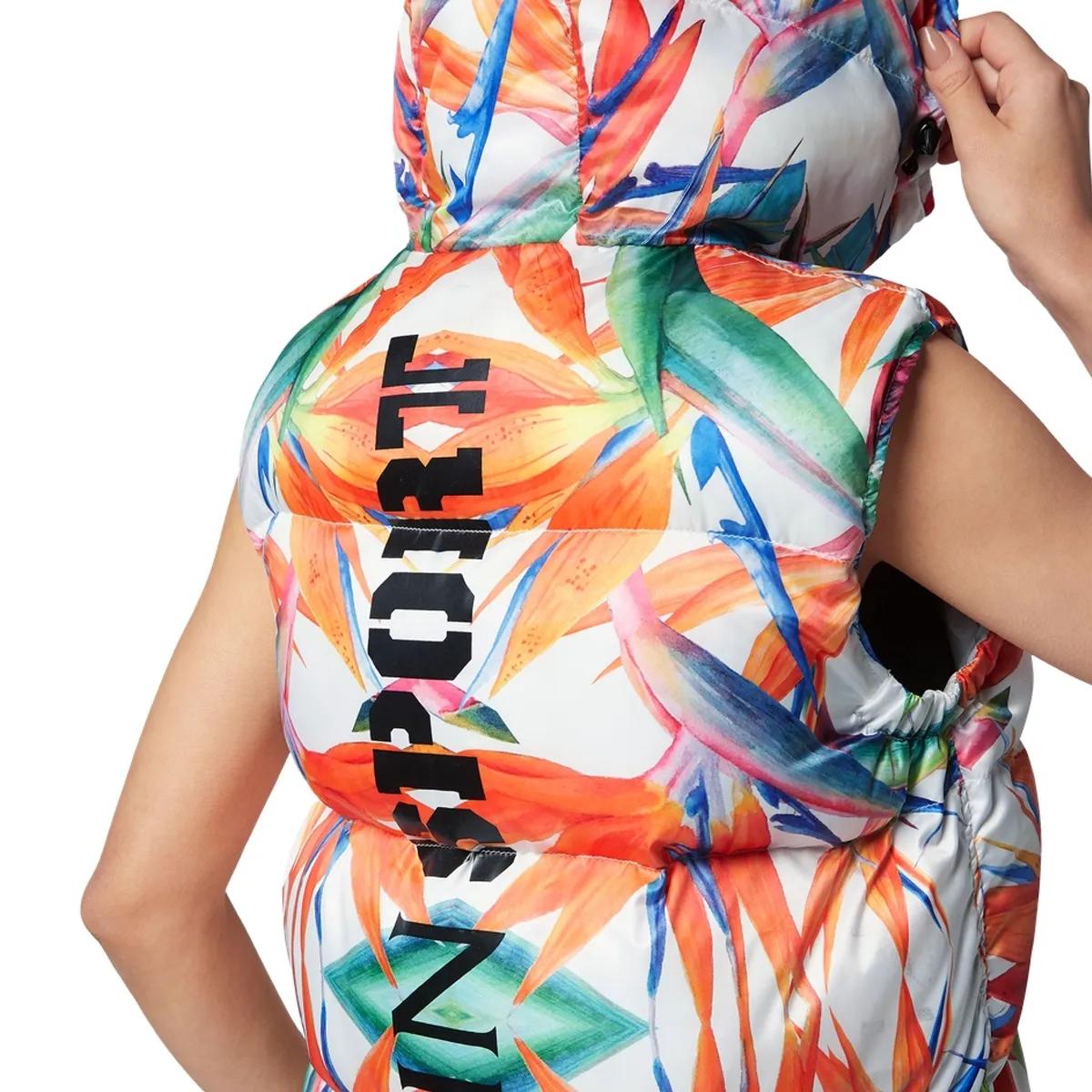 Plein Sport - Weste Flowers - Größe L - weiß