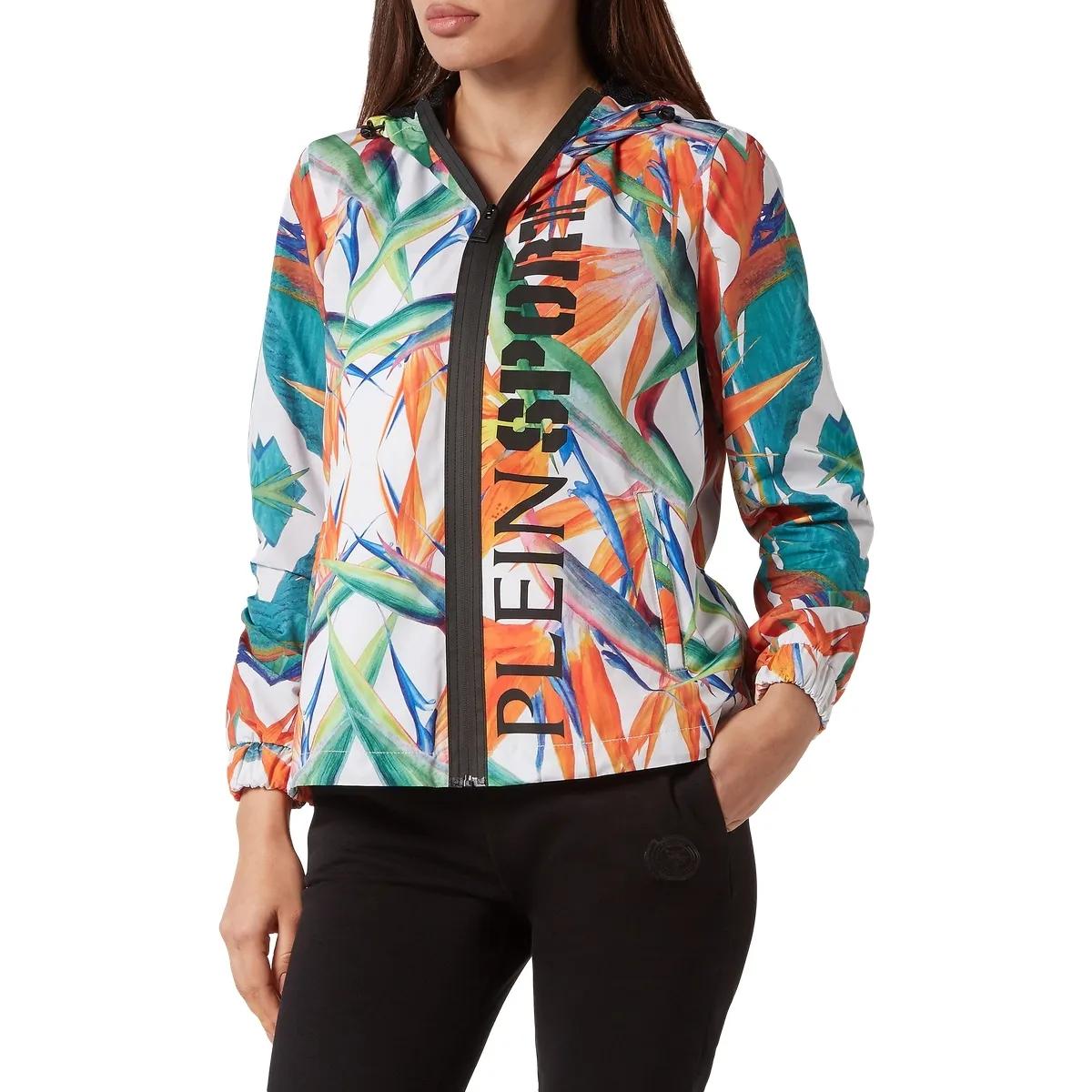 Plein Sport - Jacke Flowers - Größe L - weiß
