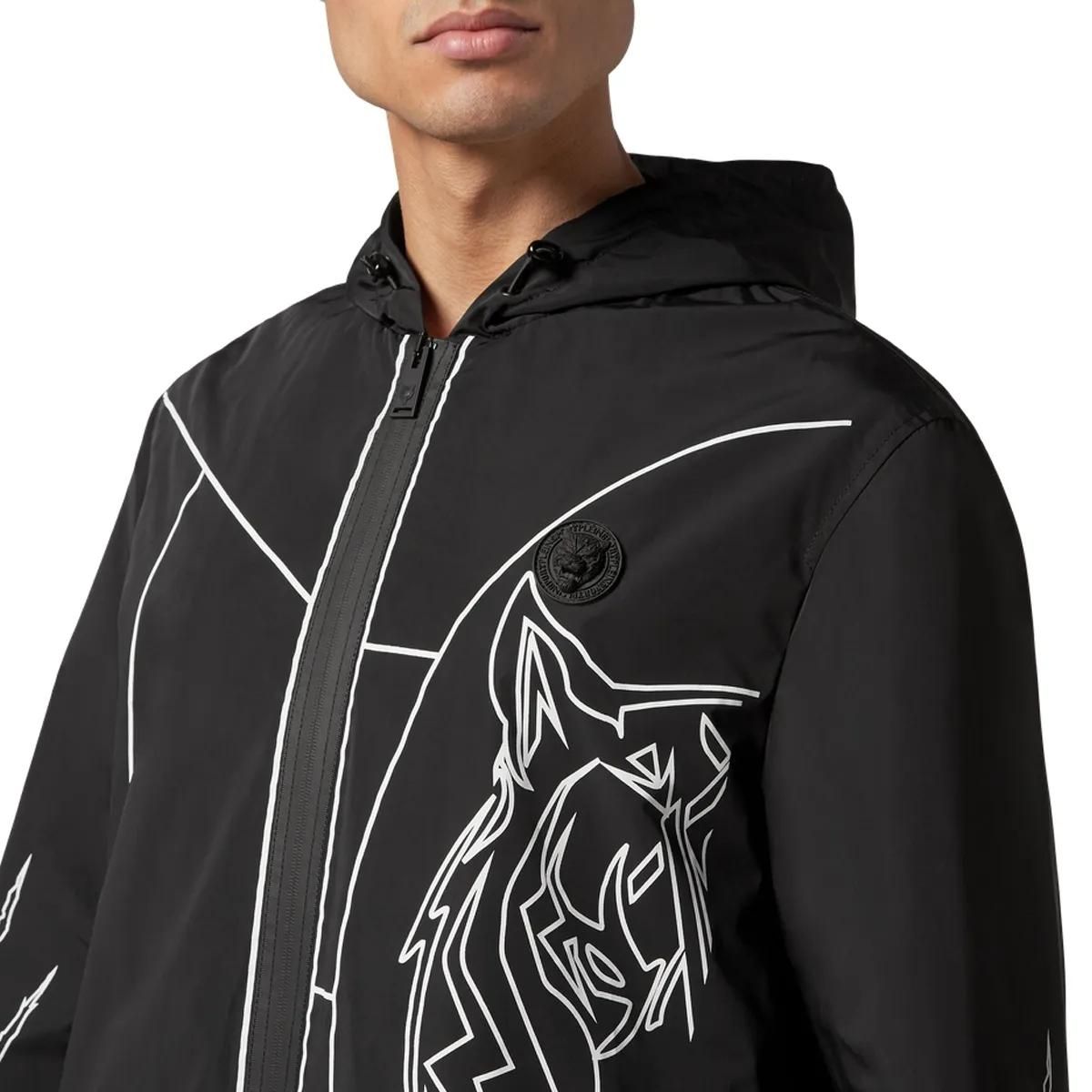 Plein Sport - Windbreaker Tiger - Größe 3XL - schwarz