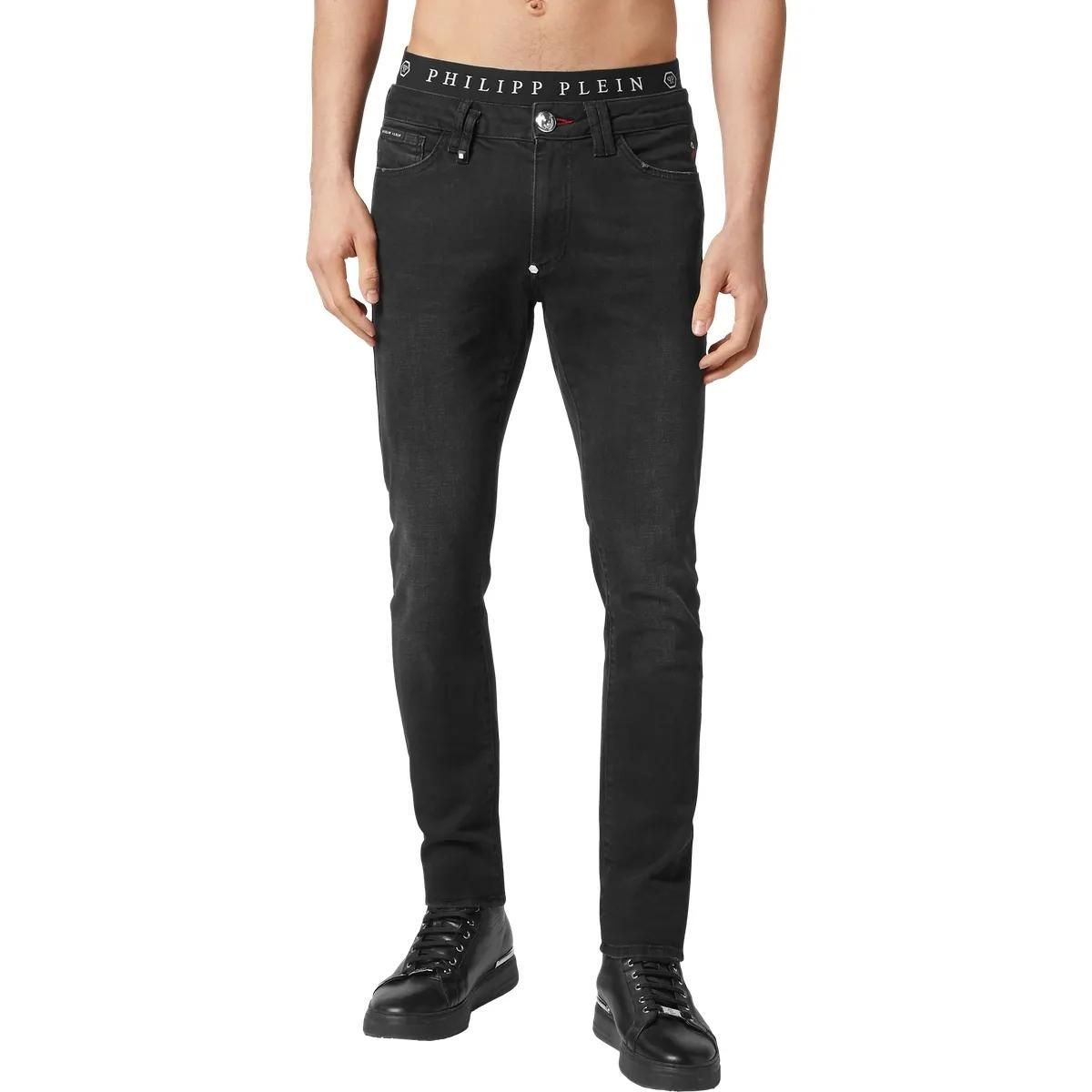 Philipp Plein - Jeans Slim Fit - Größe 28 - schwarz