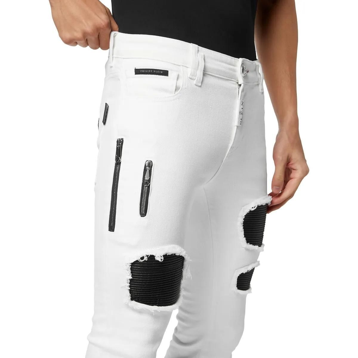 Philipp Plein - Jeans Slim Fit Rock Star - Größe 28 - weiß