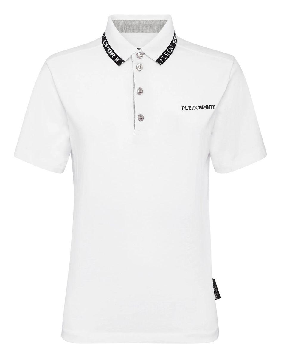 Plein Sport - Poloshirt - Größe L - weiß