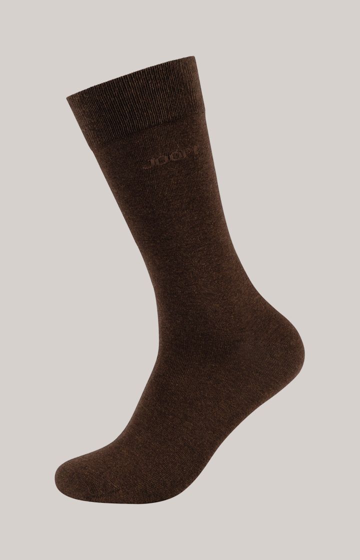 Joop! Dunkelbraune Socken im 4er-Pack Baumwollmischung Stretch