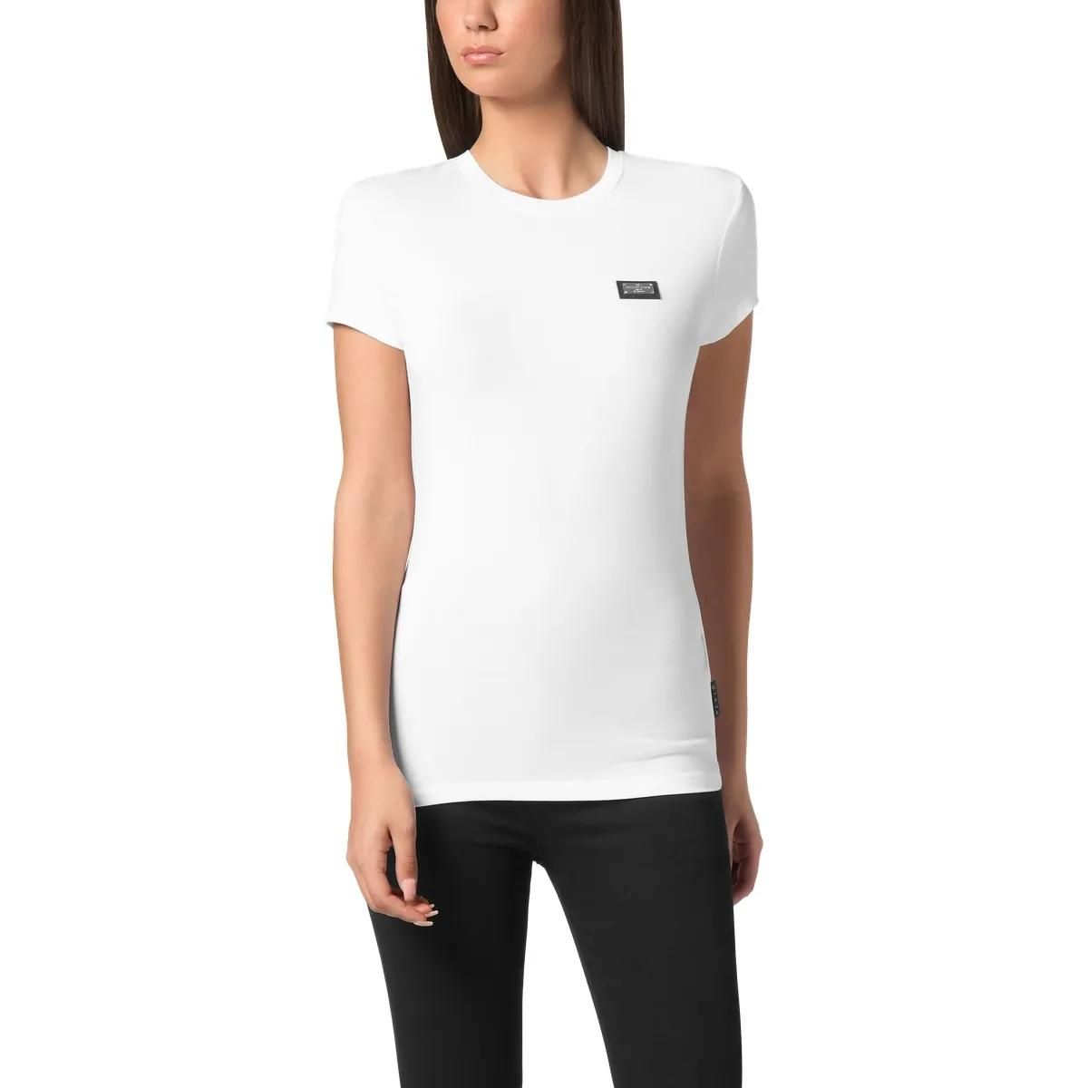 Philipp Plein - T-Shirt Slim Fit - Größe L - weiß