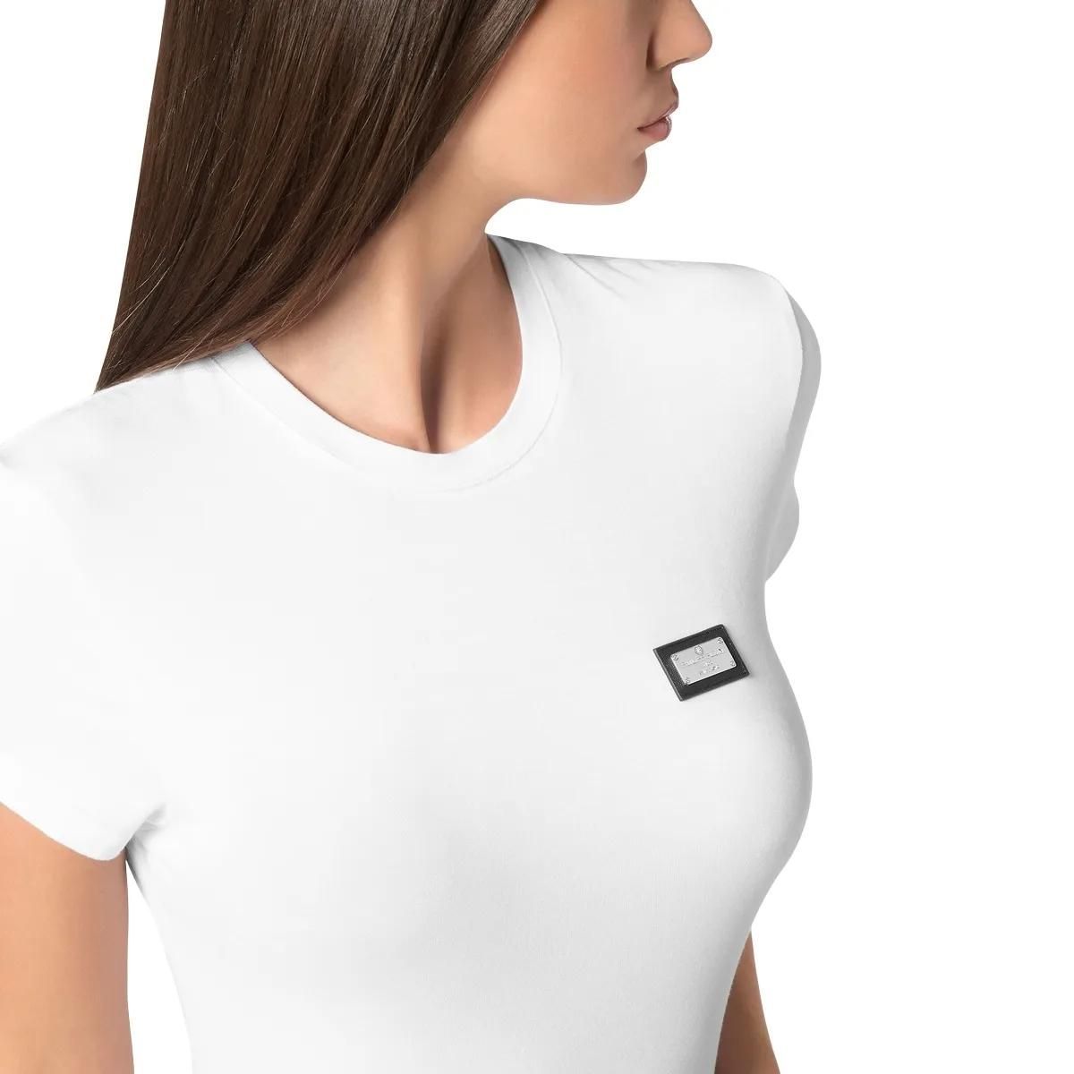 Philipp Plein - T-Shirt Slim Fit - Größe L - weiß