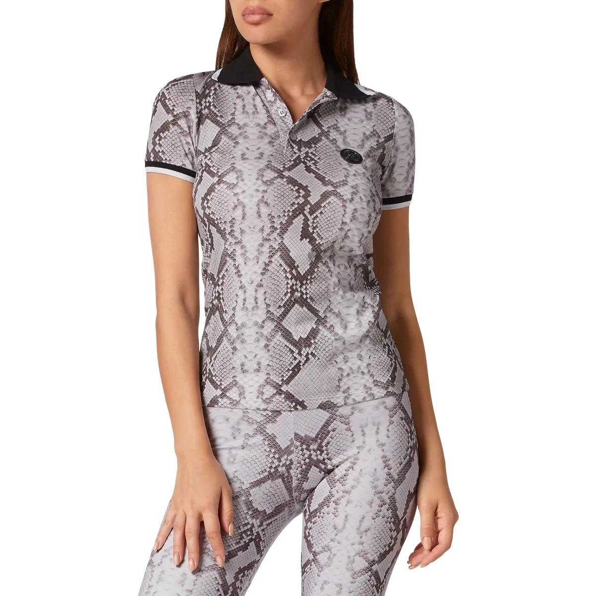 Plein Sport - Poloshirt Python - Größe L - grau