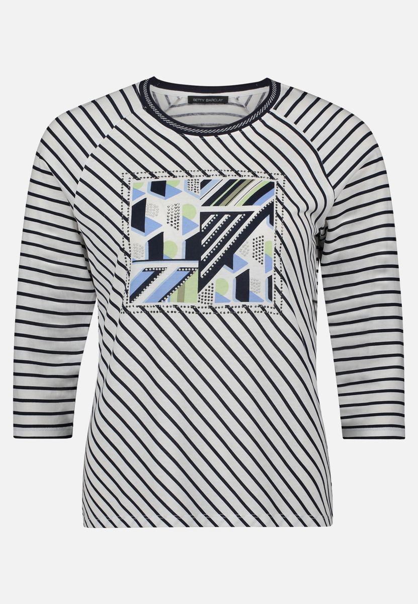 Gestreiftes Dreiviertelarm-Shirt