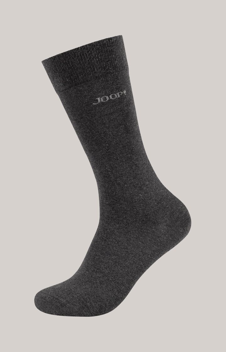 Joop! anthrazitgrau melierte Socken Viererpack Stretch-Baumwollmischung Unisex