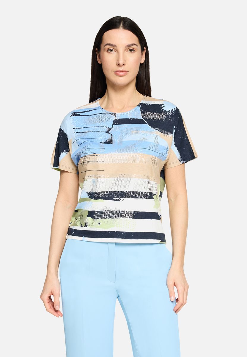 Oversize-Shirt mit abstraktem Druck