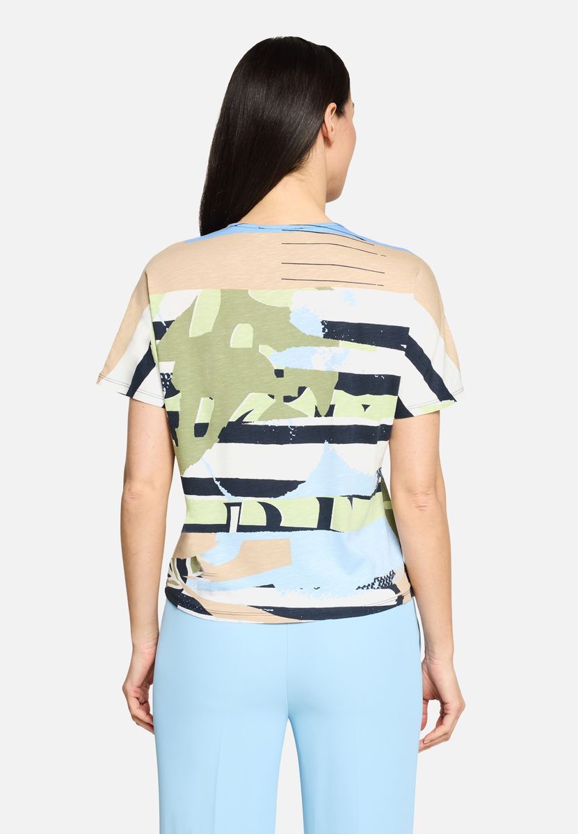 Oversize-Shirt mit abstraktem Druck