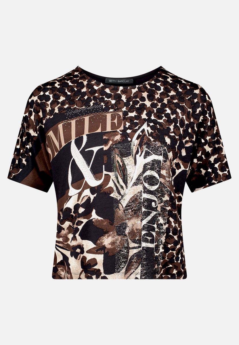 Oversize-Shirt mit abstraktem Druck