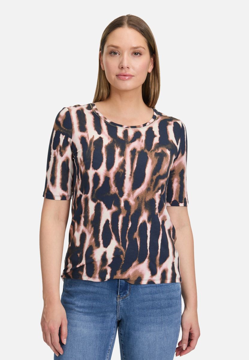 Kurzarmshirt mit geometrischem Muster