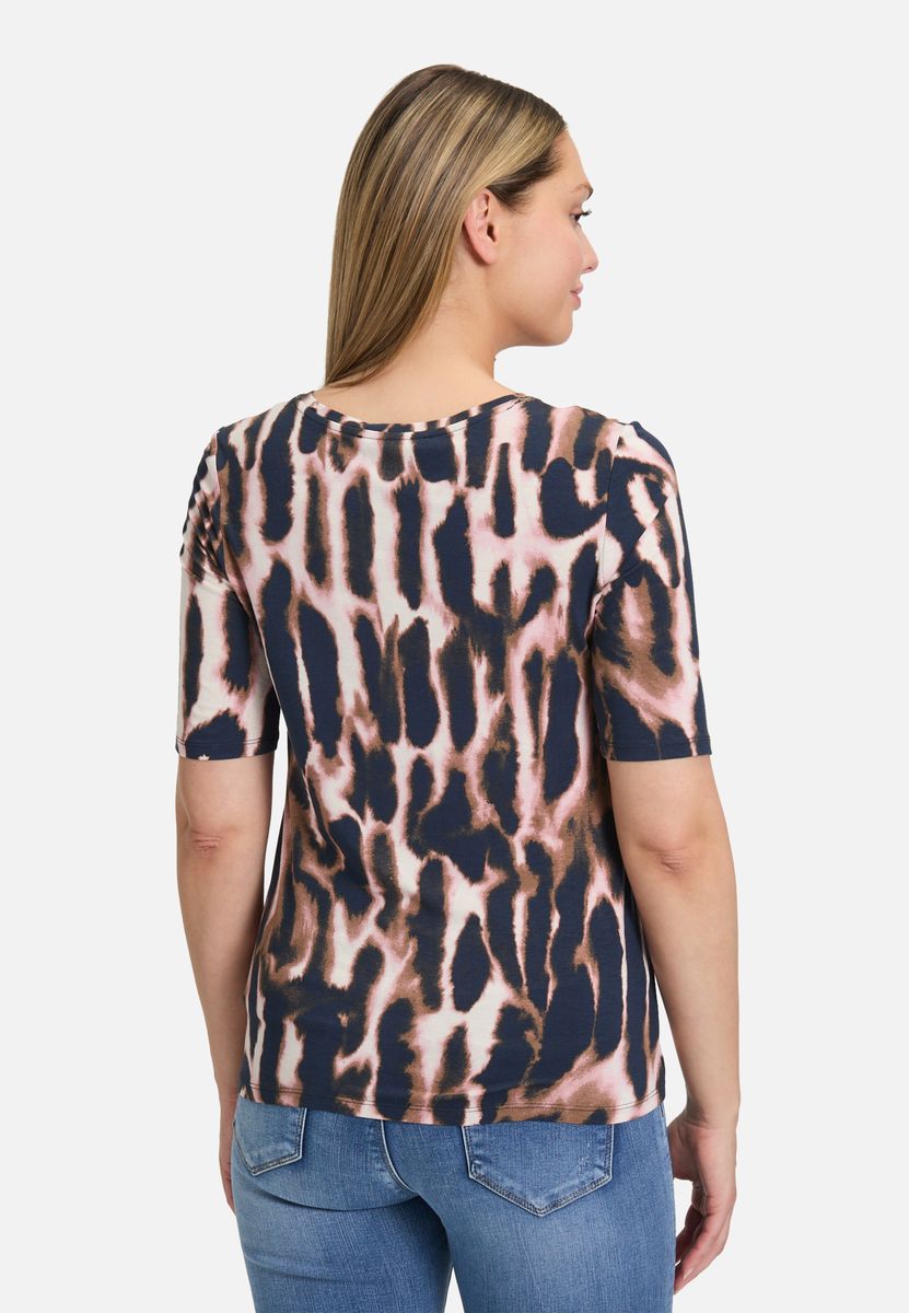 Kurzarmshirt mit geometrischem Muster