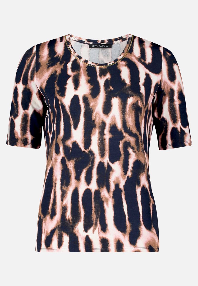 Kurzarmshirt mit geometrischem Muster