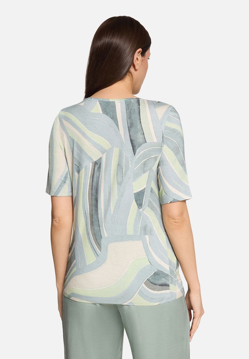 T-Shirt mit abstraktem Grafik-Print