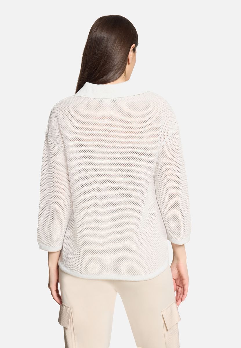 Lässiger Strickpullover mit Kragen