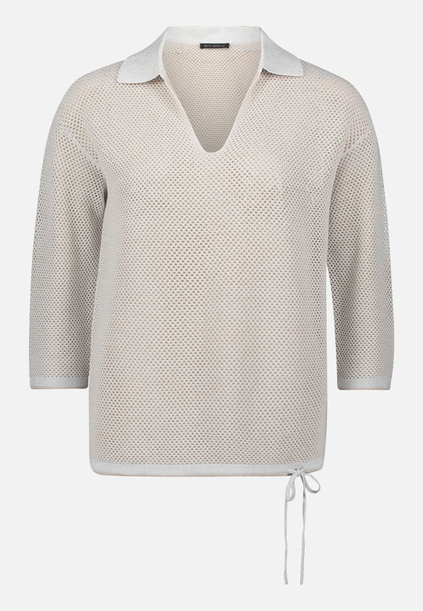 Lässiger Strickpullover mit Kragen