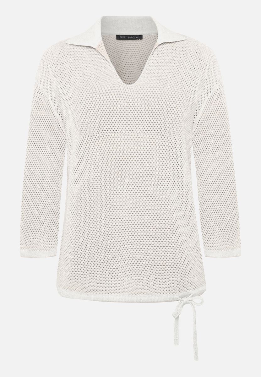 Lässiger Strickpullover mit Kragen