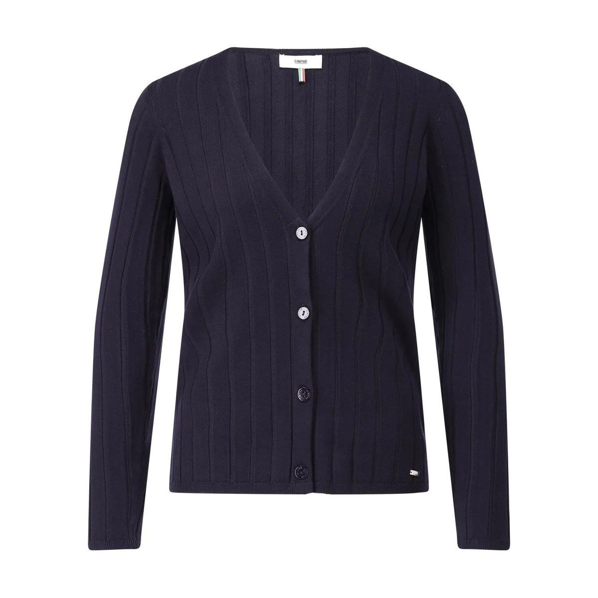 Cinque - Strickjacke aus Viskose-Stretch - Größe L - weiß